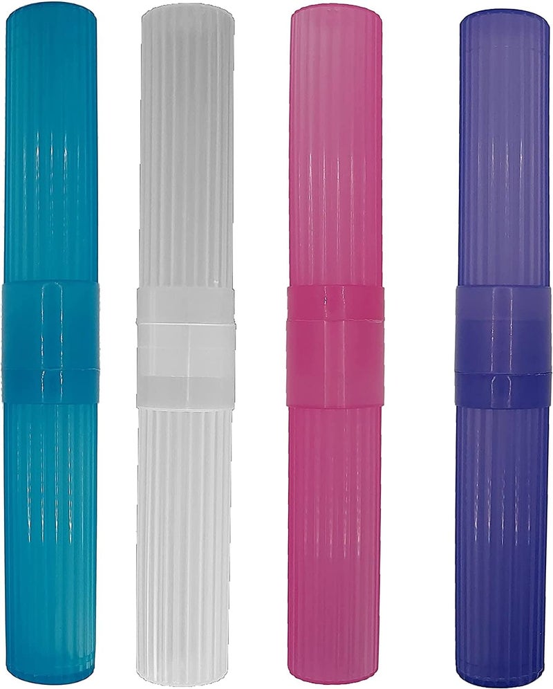 American Comb Toothbrush Holder (Blue Pink White Purple) - Made in The USA. W/Ventilation Holes. - Image 1